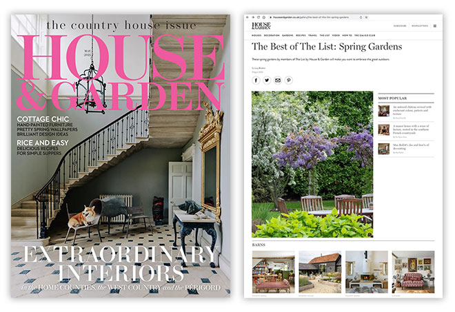 House & Garden Magazine: The List